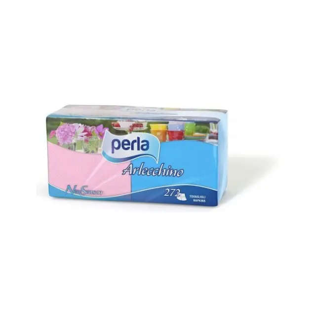 Perla χαρτοπετσετες 4 χρωματα 33χ33 272 φυλλα