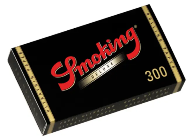Smoking Χαρτάκια - Deluxe 300φύλλα - Μαύρο - 1¼