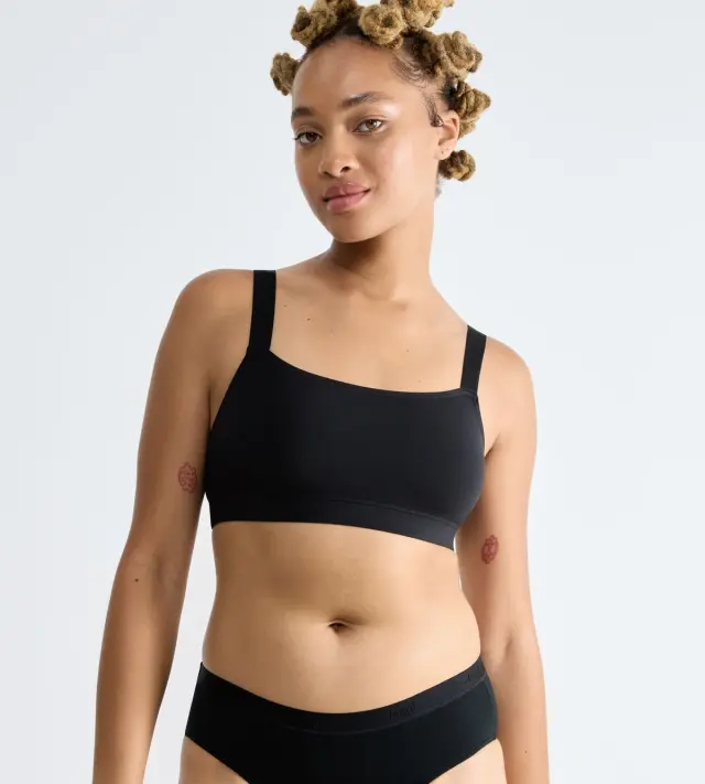 Sloggi Μπουστάκι Go Casual Top Μαύρο