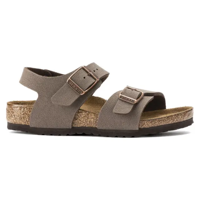 Birkenstock Πέδιλα Παιδικό Birko-Flor-Nubuck(ανθεκτικό υλικό της Birkenstock-επιτρέπει την επαφή με το νερό) Καφέ BIR/NEW YORK KIDS 087781 MOCCA