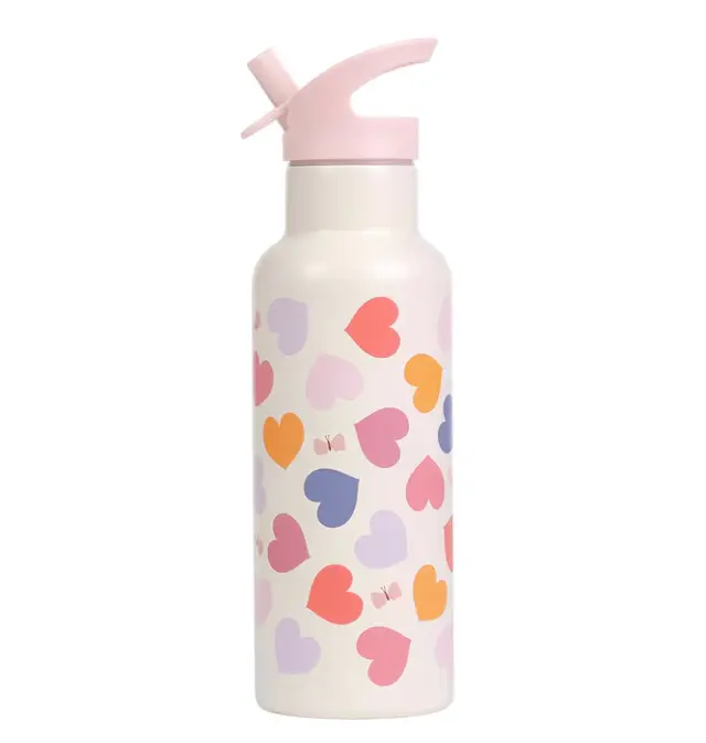 A Little Lovely Company Ανοξείδωτο Παγούρι Θερμός 500ml – Hearts DBSXHE102
