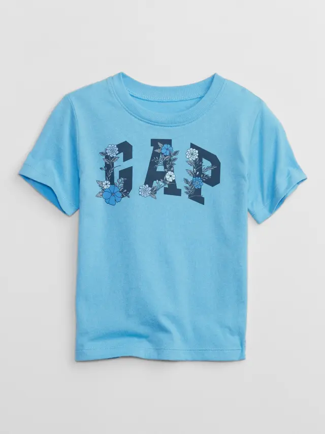 Multi BabyGap Logo Μπλούζα SP FLORAL LOGO - 12-18M