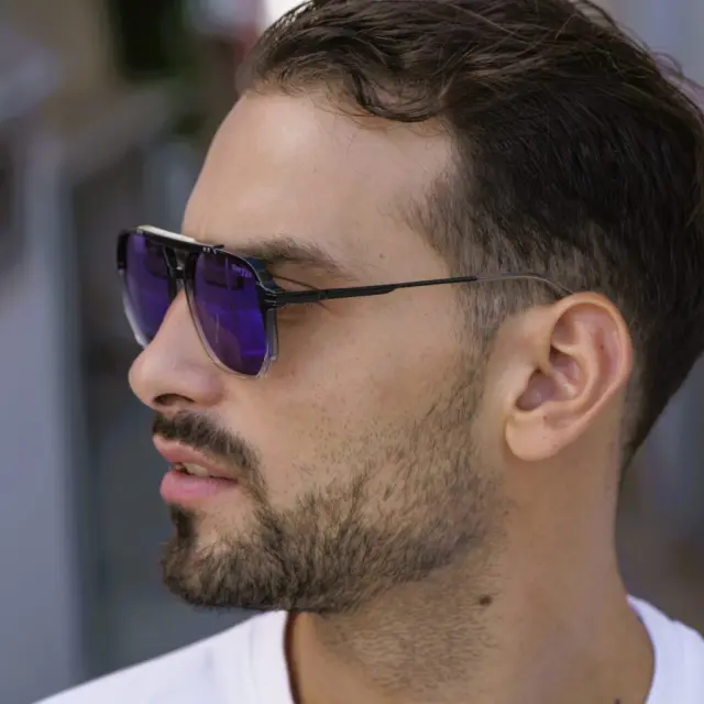 Ghetto New Fashion Clear Black Design Sunglasses Unisex 3