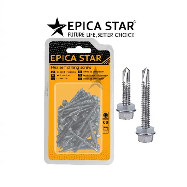 EPICA STAR ΕΞΑΓΩΝΕΣ ΒΙΔΕΣ Μ4.2x50mm 60ΤΜΧ EP-30802