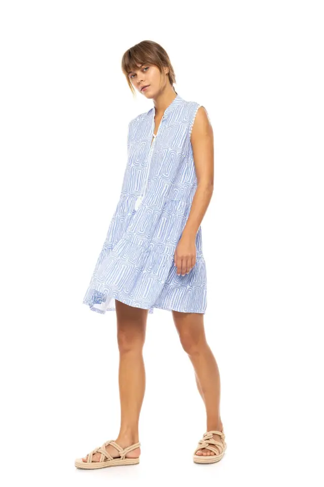 Beachwear B550 Ice Blue Geo Pink Label 2