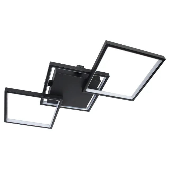 Φωτιστικό οροφής LED 34W 80x35x8 εκ. μαύρο με controller - GLOBOBOX 3