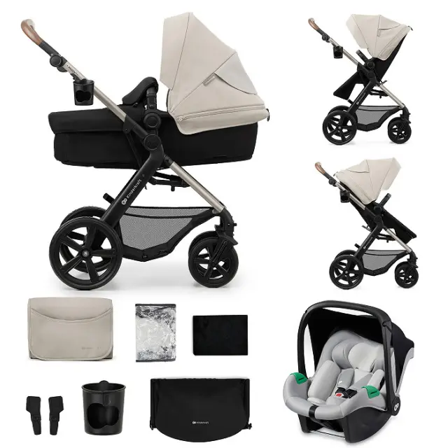 Kinderkraft Moov 2 Πολυκαρότσι 3 σε 1 Moonlight Grey