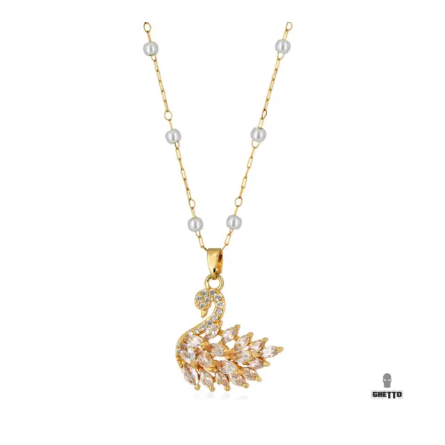 Ghetto Swan Pendant ZC Necklace