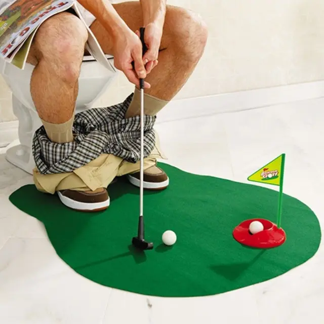 Mikamax Σετ Μπάνιου mini-Golf / Pro Golf Player: Potty Putter