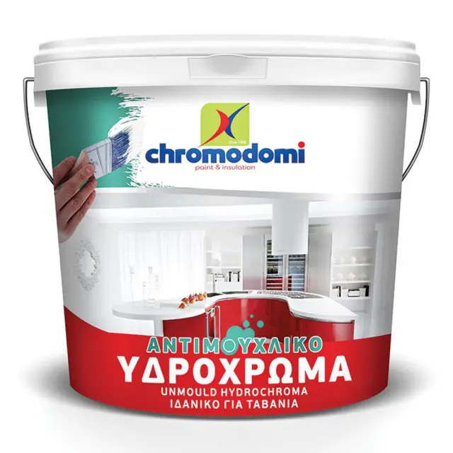 CHROMODOMI ΥΠΕΡΛΕΥΚΟ ΧΡΩΜΑ ΤΑΒΑΝΙΩΝ ΕΣΩΤΕΡΙΚΗΣ ΧΡΗΣΗΣ ΑΝΤΙΜΟΥΧΛΙΚΟ ΥΔΡΟΧΡΩΜΑ 750ml