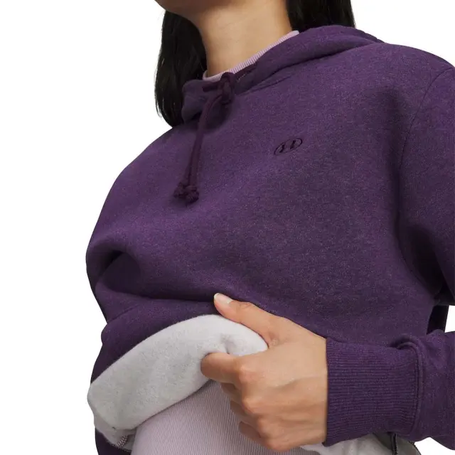 Under Armour Women's Rival Fleece Hoodie Μωβ 6013548-526 (Under Armour) 3