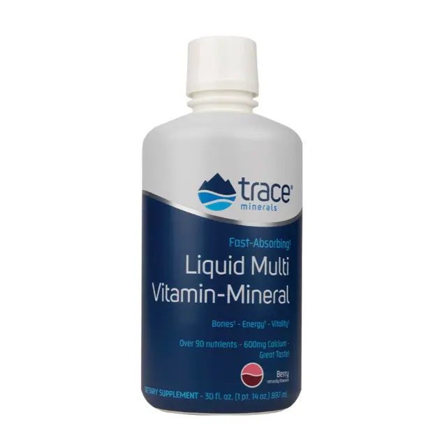 Trace Minerals Liquid Vitamin-Mineral Berry, 30 oz