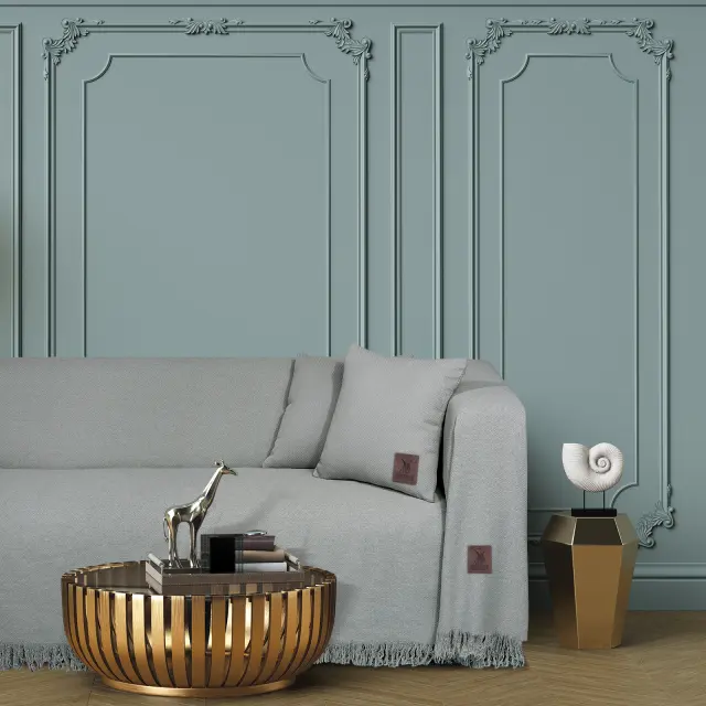Ριχτάρι Τριθέσιο 180x300 Essential Greenwich Polo Club 3913 Γκρι Ανοιχτό 90% Βαμβάκι-10% Πολυέστερ
