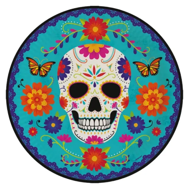 Πιάτα χαρτ. φαγητού 23εκ Day of the Dead /10 τεμ