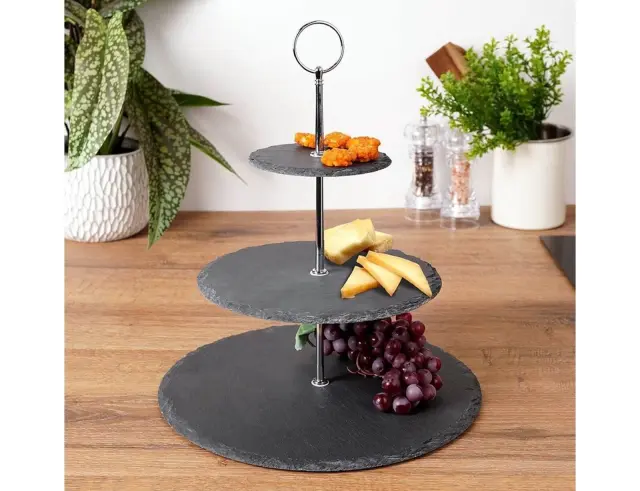 Εταζέρα Excellent Houseware με 3 επίπεδα και διαστάσεις 30x30x34cm - Black 210000800 2