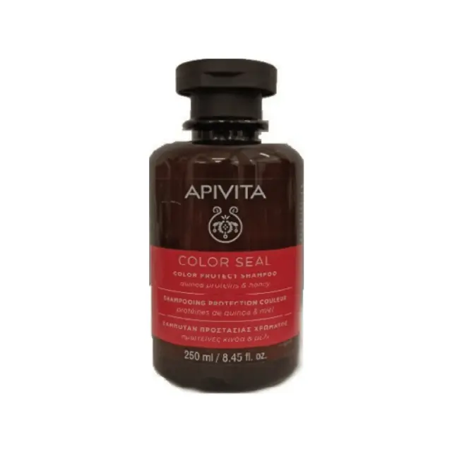 Apivita Color Seal Shampoo Σαμπουάν Προστασίας Χρώματος με Πρωτεΐνες Κινόα & Μέλι, 250ml