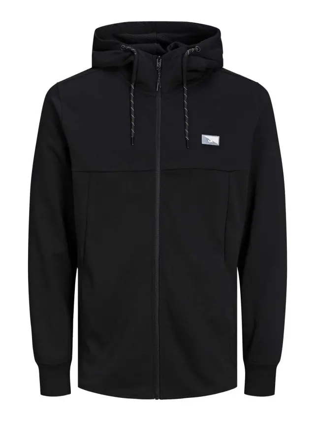 JCOAIR SWEAT ZIP HOOD NOOS. Black