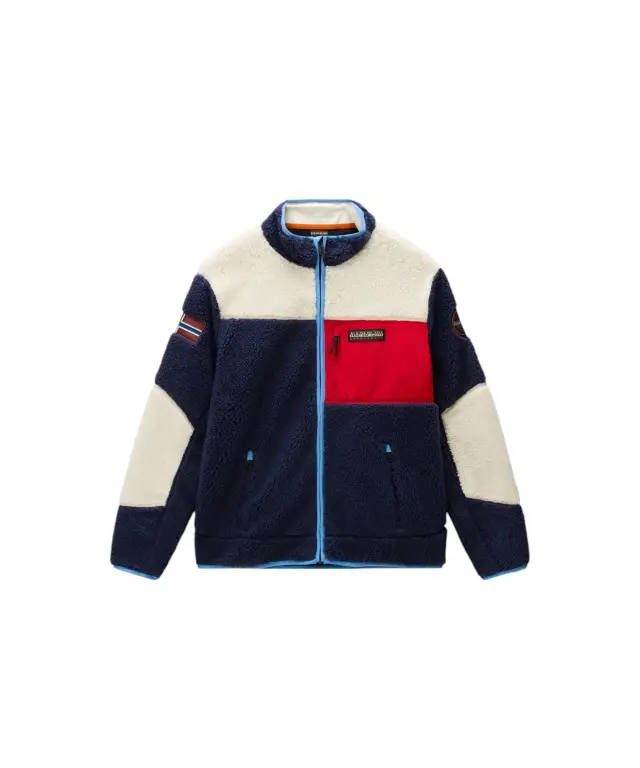 Napapijri - Ανδρική Ζακέτα Fleece Yupik FZ5 Regular Fit NP0A8AZU-M6E Πολύχρωμο