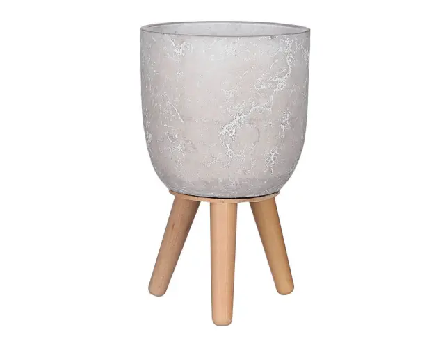 Κασπώ Jimmy Mica Decorations με βάση και διαστάσεις 16.5x16.5x28cm - Grey 1095045