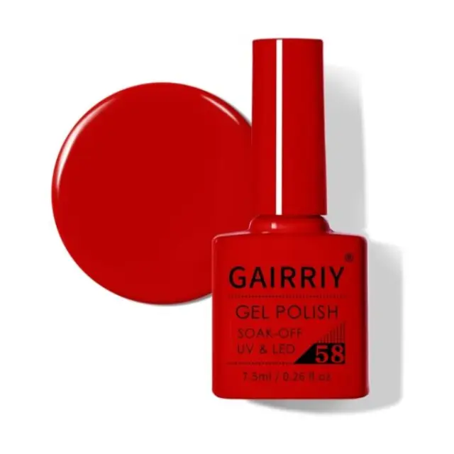 Ημιμόνιμο επαγγελματικό βερνίκι GAIRRIY 7.5ML - 0.26FL.OZ 58