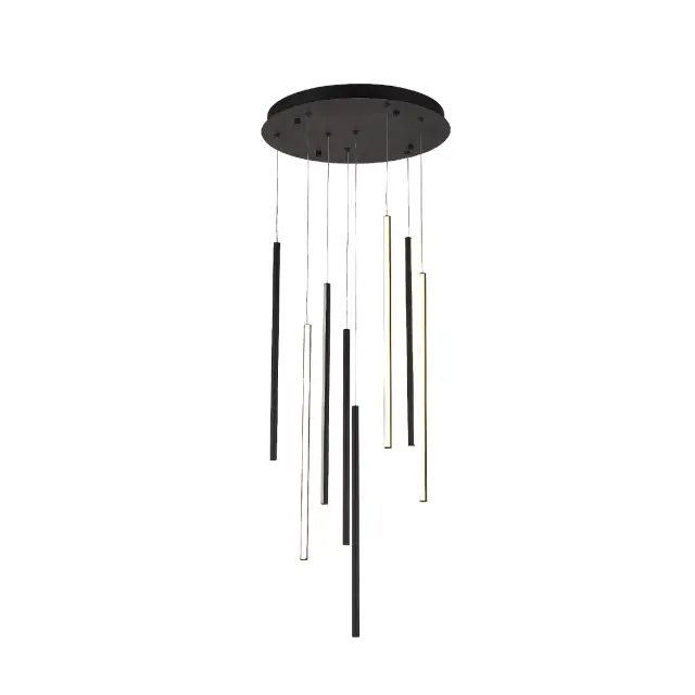 ΚΡΕΜΑΣΤΟ ΦΩΤΙΣΤΙΚΟ LED ACA KY011AC14BK ALICE ΑΜΜΩΔΕΣ ΜΑΥΡΟ ΑΛΟΥΜΙΝΙΟ 50W 2800K-3200K-4000K 2000LM IP20 D300MM H550MM / KY011AC14BK