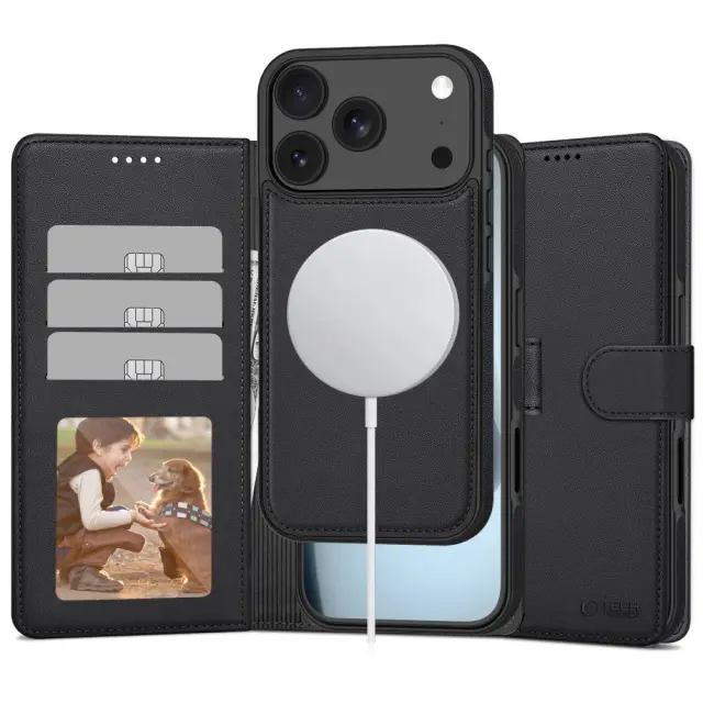 Tech-Protect® Wallet MagSafe Θήκη για iPhone 17 Pro/18 Pro- Matte Black