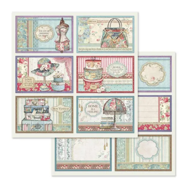 Χαρτί Scrapbooking Stamperia Διπλής Όψης - 6 Frame Decorations - 31x30cm