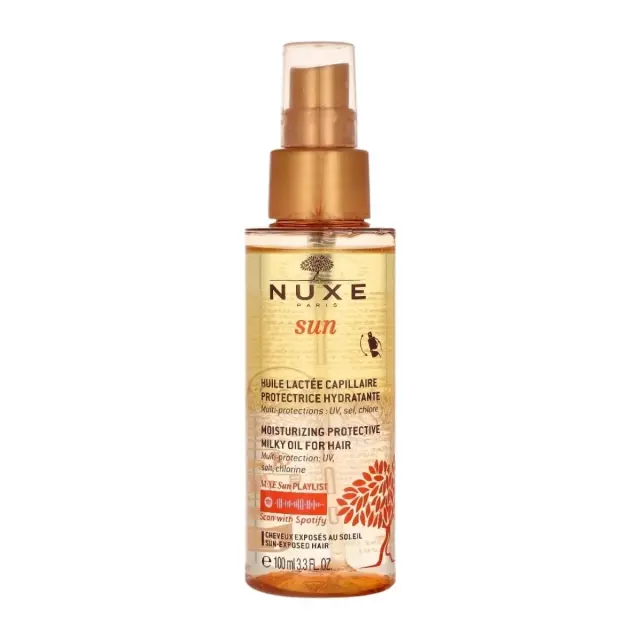 NUXE SUN moisturising protective milky oil for hair- Προστατευτικό διφασικό λάδι- γαλάκτωμα μαλλιών 100ml