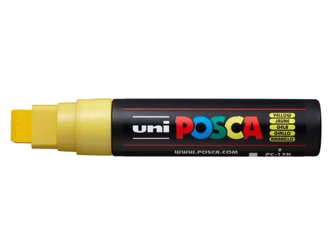 Μαρκαδόρος Σχεδίου Uni Posca PC-17K με πάχος μύτης 15.0mm - YellowPC-17K(E) - KITPINO