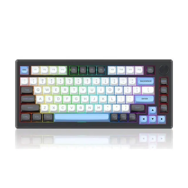 Redragon Gaming Keyboard Uranus Pro 82 K732WLB-RGB-PRO Leopard L Black (K732WLB-RGB-PRO)