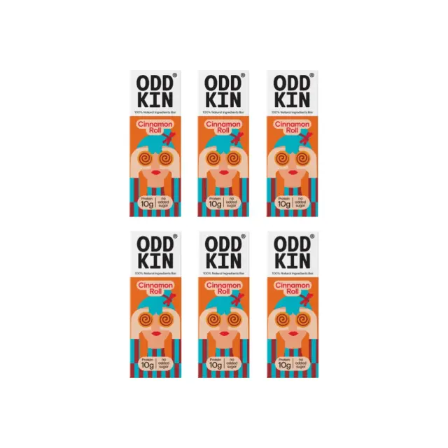 Μπάρα Πρωτεΐνης Ρολό Κανέλας • Oddkin • Combo 6 τμχ