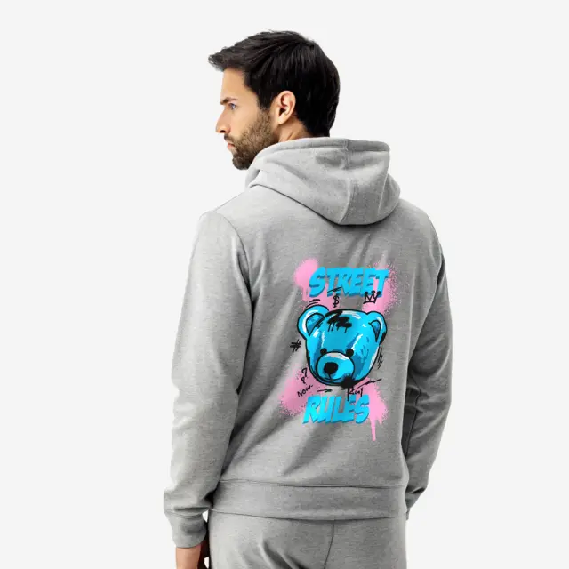 Φούτερ Noshame® Γκρί με τύπωμα - 3025069 - XXL
