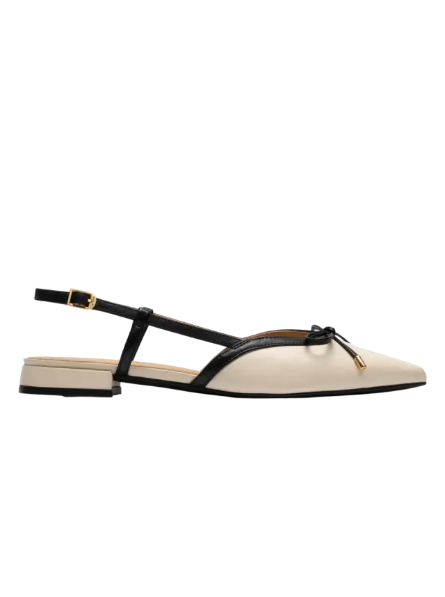 Sensa15 Bow Cream Leather