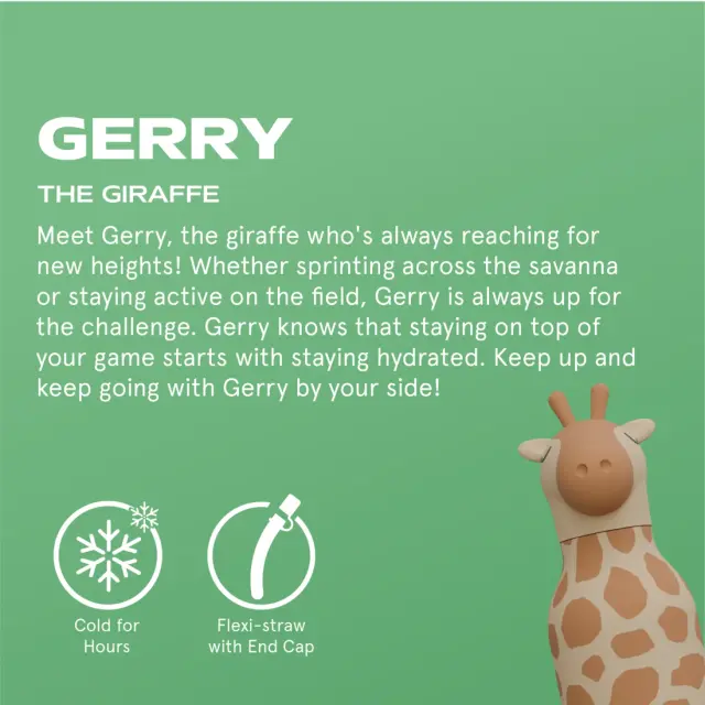 ASOBU Παγούρι Ανοξείδωτο Bestie - Giraffe Spots 460 ml 2