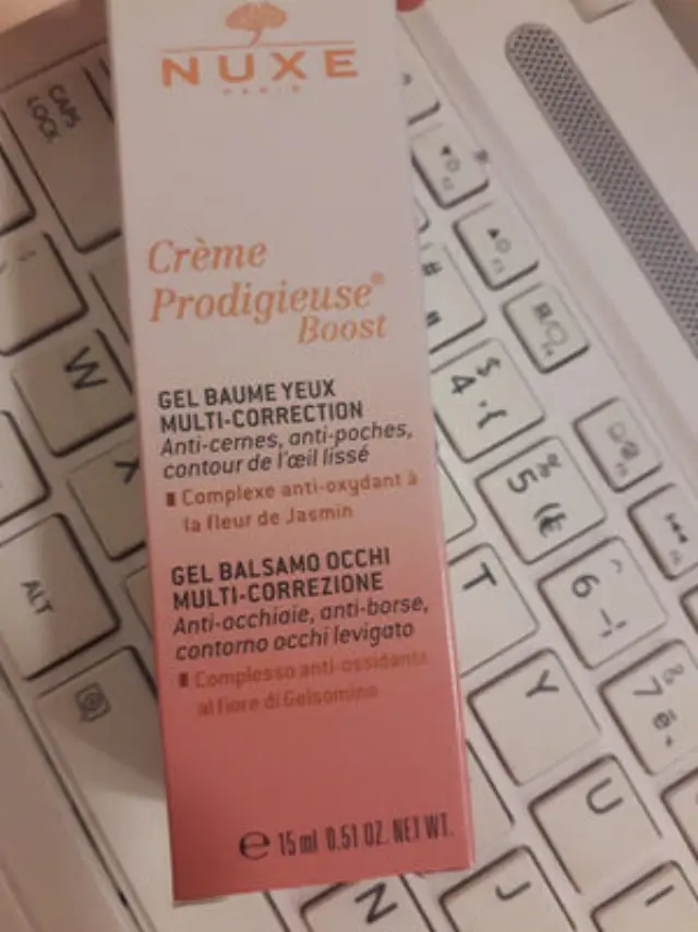 NUXE Prodigieuse Boost Eye Balm - Balm Gel για την περιοχή των ματιών, για όλους τους τύπους επιδερμίδας 15ML