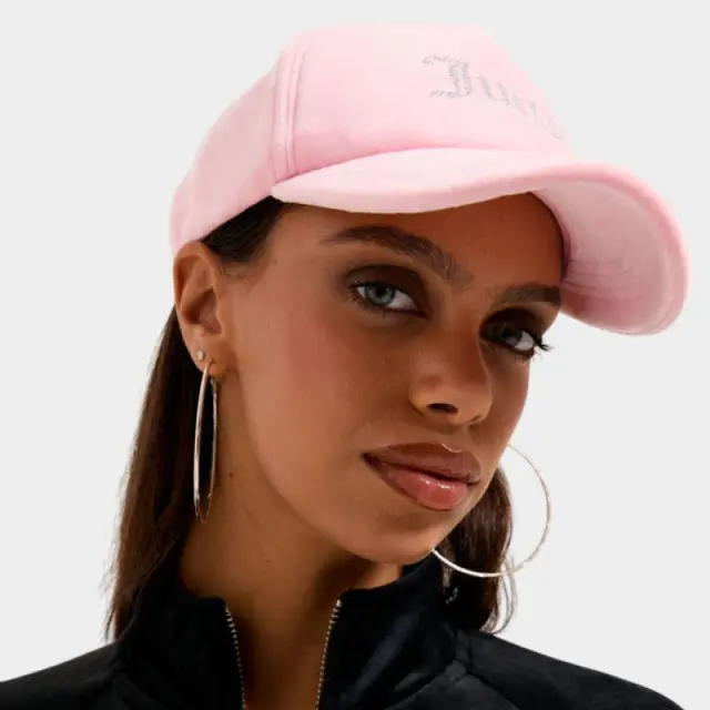 Καπέλο Juicy Couture Velour Diamante Baseball Cup JCAWH224702-105 Ροζ - ONESIZE 3
