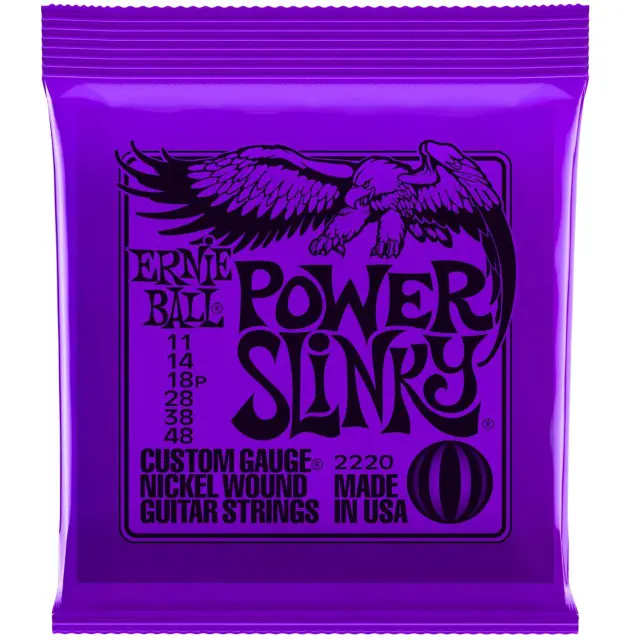 ErnieBall 2220 Power Slinky Χορδές Ηλεκτρικής Κιθάρας 11-48
