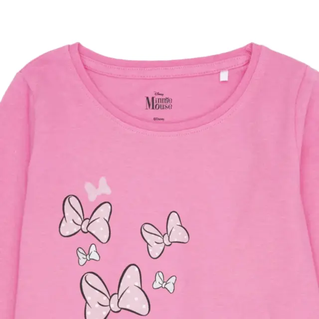 Πιτζάμα Μακρυμάνικη Minnie Butterfly Pink Grey Melange 8020309 - 6-7 Y (122cm) 3