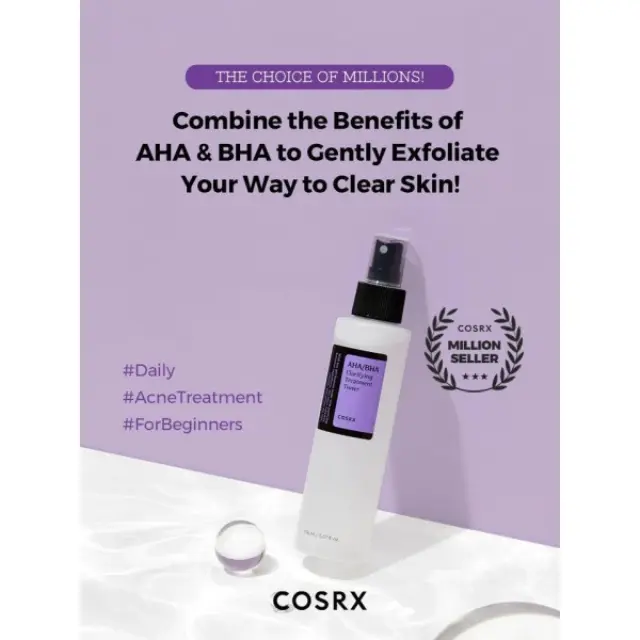 COSRX AHA/ BHA Clarifying Treatment Toner - Απολεπιστικό τονερ με οξέα για καθημερινή χρήση 2