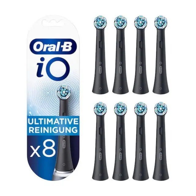 Oral-B Ανταλλακτικές Κεφαλές για Ηλεκτρική Οδοντόβουρτσα IOUR8BK 8pack Black