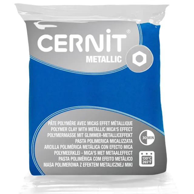 Πολυμερικός Πηλός Cernit Metallic No200 - Blue - 56gr
