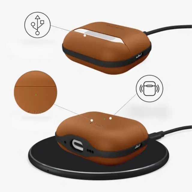 Tech-protect Naturalfit Apple Airpods Pro 3 Brown 2