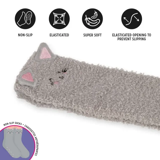 Legami Καλτσοπαντόφλες / Non-slip Socks Kids Size: It's a Match! (9 σχέδια) Cat, 26-34 3