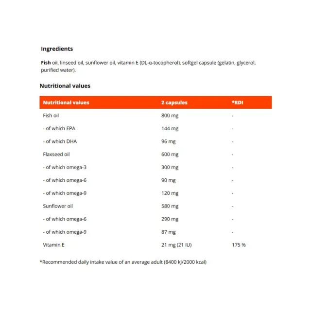 GymBeam Omega 3-6-9 2