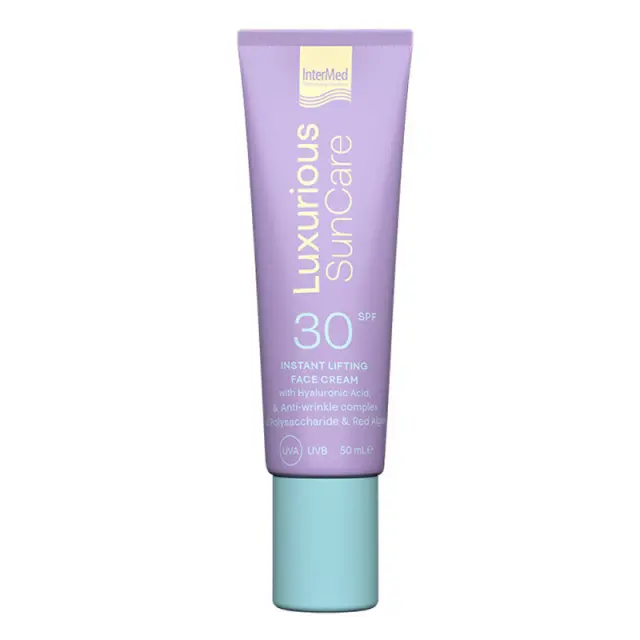 Intermed Luxurious Suncare Instant Lifting with Hyaluronic Acid Αντιρυτιδική Κρέμα Προσώπου με Υαλουρονικό Οξύ & SPF30, 50ml