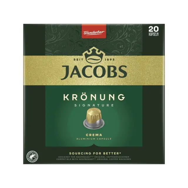 Jacobs Kronung Crema Κάψουλες Nespresso 20τμχ