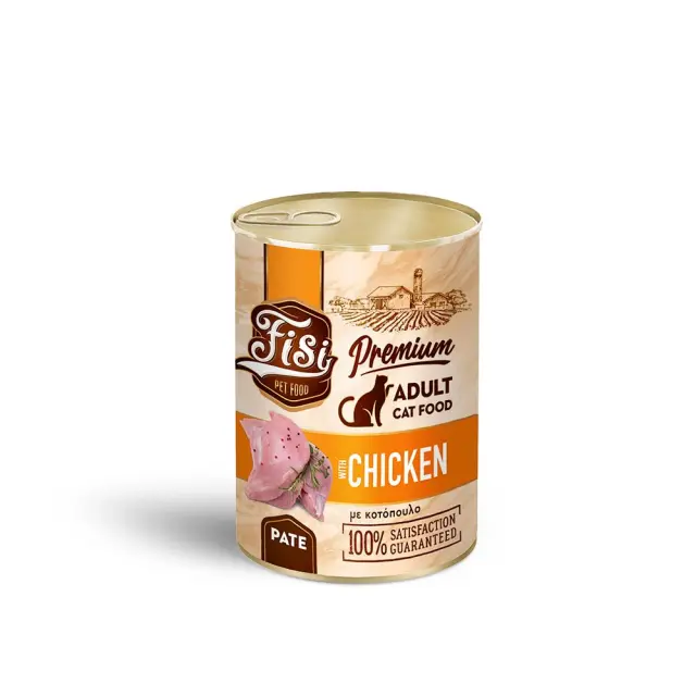 Fisi Cat Adult Κοτόπουλο Πατέ 400gr Μονόχρωμο
