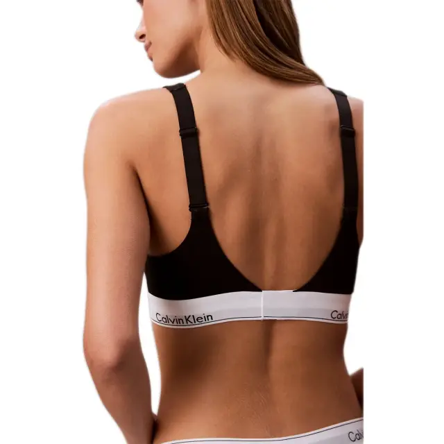 Calvin Klein Γυναικείο Μπουστάκι Lift - Icon Cotton Modal, Χρώμα Μαύρο 2