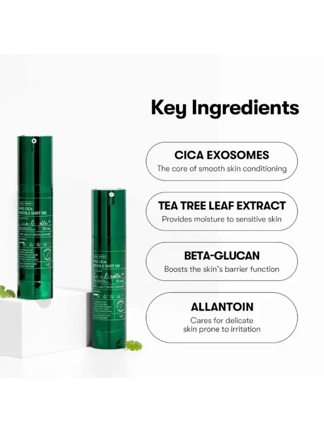 VT Cosmetics Pro Cica Reedle Shot 100 Εντατικό Serum Προσώπου για Καταπράυνση και Βελτίωση της Υφής, 50ml 3
