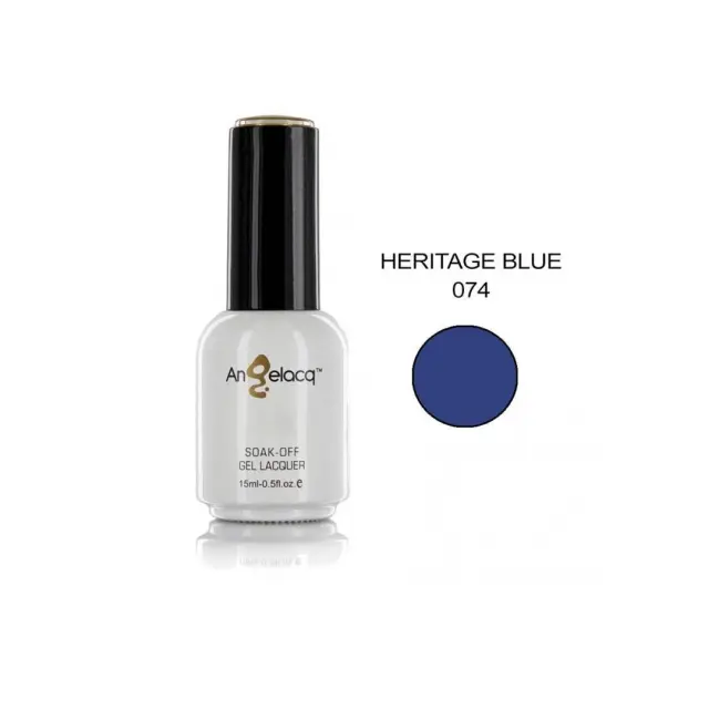Ημιμόνιμο επαγγελματικό βερνίκι ANGELACQ 15ML - 0.5FL.OZ 074 Heritage Blue